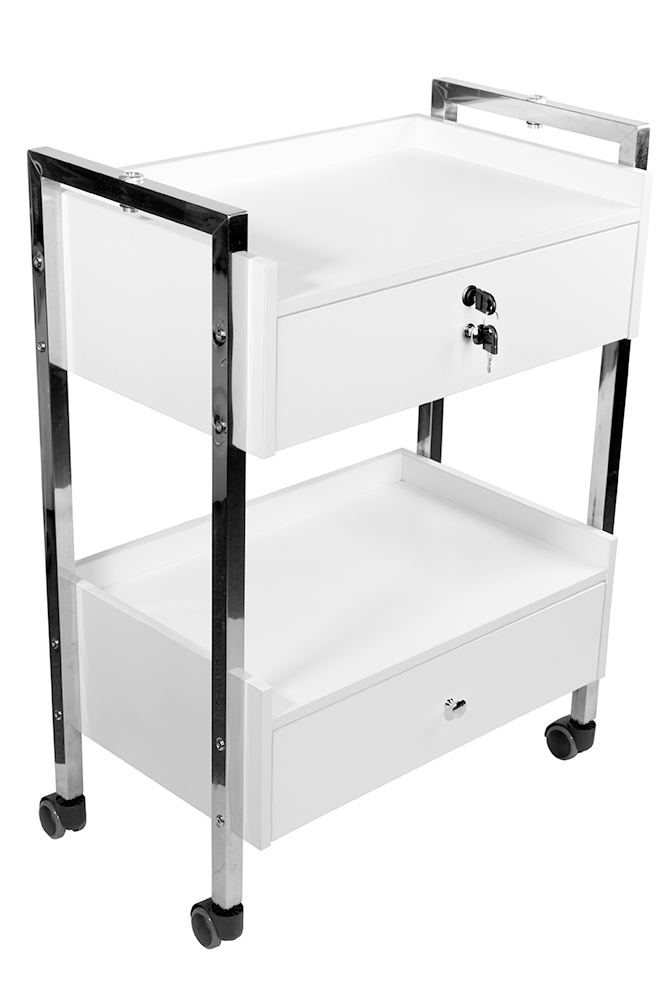 Salon Cart With Two Drawers Day Spa Equipment Carts And Trolleys