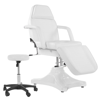 Hydraulic Spa Treatment Table 90 Degree Full Sitting Position (Facial Bed, Chair) With Free Beauty Stool
