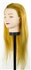 SkinAct Cosmetology Mannequin Head 20" - 24" Synthetic Hair (Golden Brown, Black)