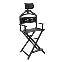 Portable Folding Makeup Chair With Headrest, Chic By SkinAct