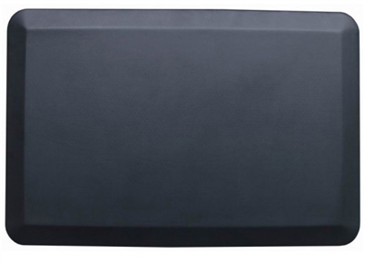 Black Rectangular Anti-Fatigue Floor Mat - 30.5" x 20"